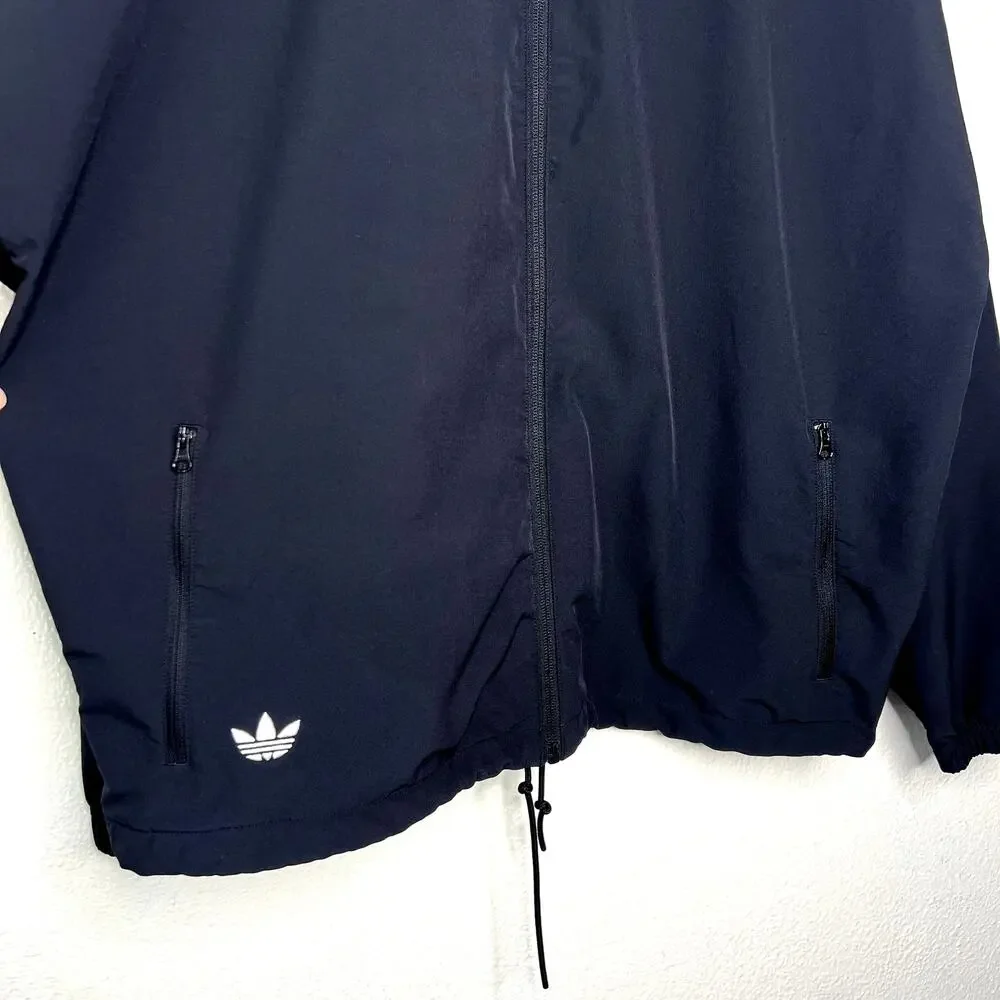 Adidas Neuclassics Track Jacket Black Full Zip Up Men's MEDIUM Athletic Casual